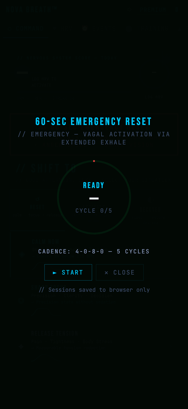 Nova Breath full-screen Breathing Player